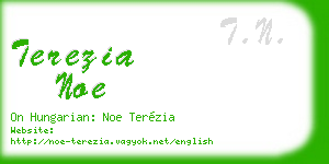 terezia noe business card